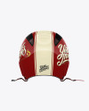 Download Vintage Motorcycle Helmet Mockup - Back View in Apparel ...