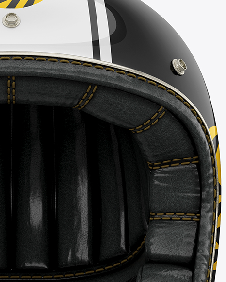 Download Vintage Motorcycle Helmet Mockup - Front View in Apparel ...