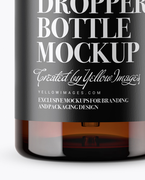 Download Amber Glass Dropper Bottle With Metal Cap Mockup In Bottle Mockups On Yellow Images Object Mockups Yellowimages Mockups