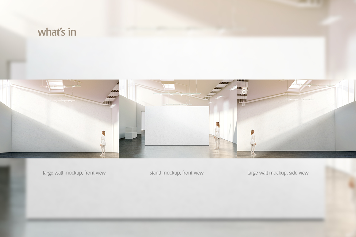 Download Gallery Wall Mockup in Indoor Advertising Mockups on ...