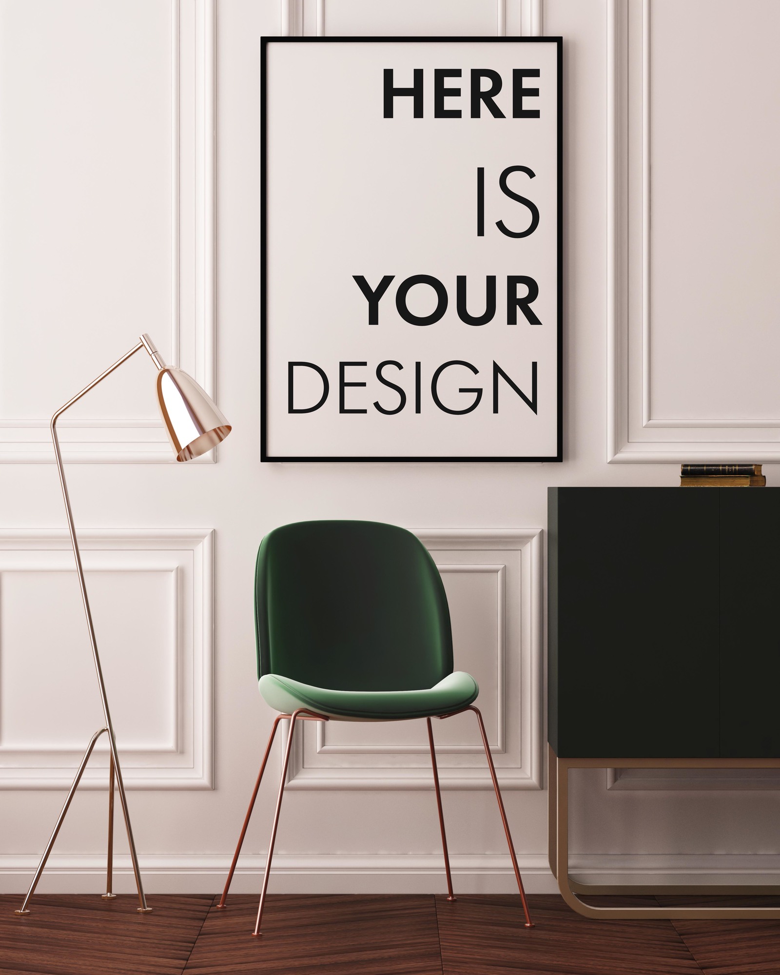 10 Art Deco posters mockup in Indoor Advertising Mockups ...