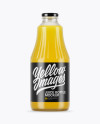 Download Clear Glass Orange Juice Bottle Mockup in Bottle Mockups ... Yellowimages Mockups