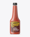 Download Clear Plastic Bottle With Chili Sauce Mockup in Bottle ...