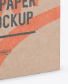 Download Kraft Paper Box with Hang Tab Mockup - Half Side View (high-angle shot) in Box Mockups on Yellow ...