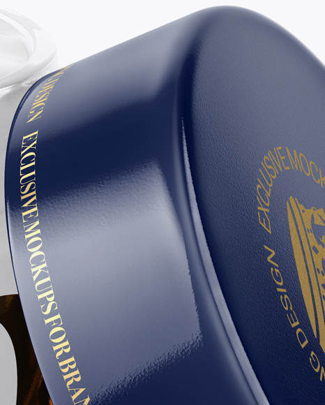 Download Opened Clear Glass Cream Jar Mockup (High-Angle Shot) in ... Yellowimages Mockups