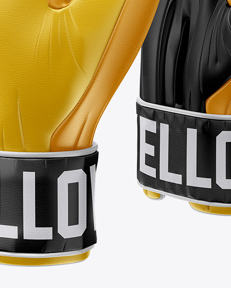 Download Boxing Gloves Mockup in Apparel Mockups on Yellow Images ...