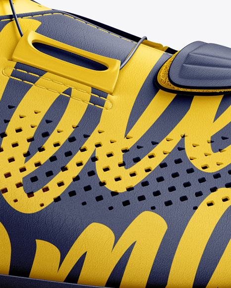 Download Road Cycling Shoe mockup (Side View) in Apparel Mockups on Yellow Images Object Mockups