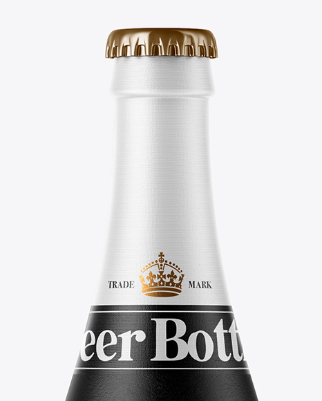 500ml Ceramic Beer Bottle Mockup in Bottle Mockups on Yellow Images Object Mockups