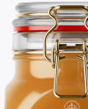 Download 900ml Raw Honey Glass Jar w/ Clamp Lid Mockup - Front View ... Yellowimages Mockups
