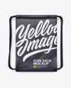 Download Gym Sack Mockup - Back View in Apparel Mockups on Yellow ...