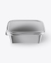 Download Metallic Plastic Container Mockup - Front View (High Angle ... Yellowimages Mockups