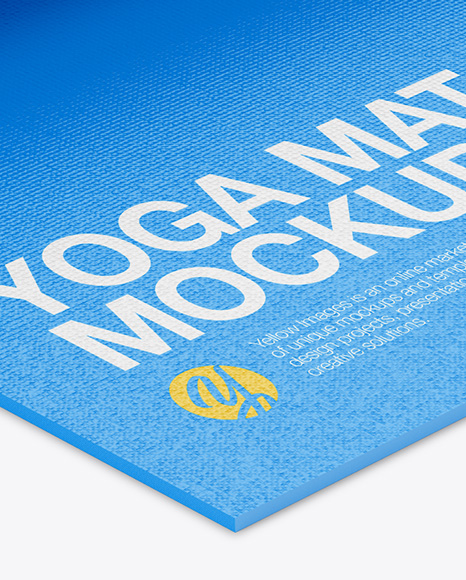 Download Yoga Mat Mockup - Half Side View in Object Mockups on Yellow Images Object Mockups