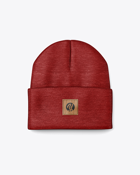 Download Winter Hat Mockup in Apparel Mockups on Yellow Images ...