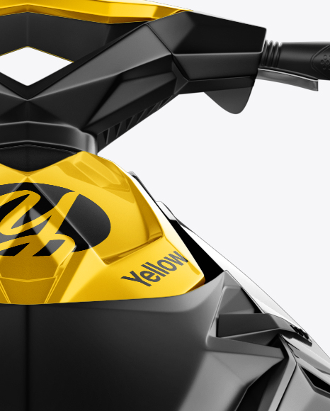 Download Jet Ski Mockup - Front view in Vehicle Mockups on Yellow Images Object Mockups