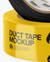 Download Two Glossy Duct Tape Rolls Mockup - Front View in ...