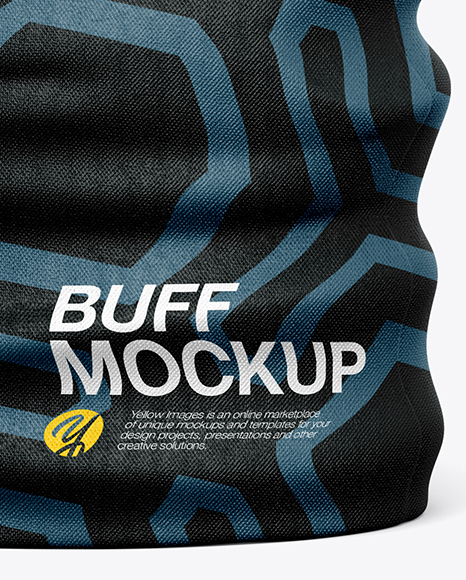 Buff Mockup in Object Mockups on Yellow Images Object Mockups