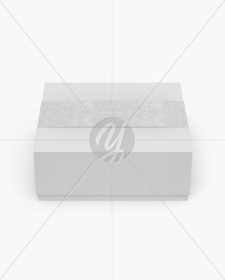Download Two Metallic Boxes With Label Mockup Top View In Box Mockups On Yellow Images Object Mockups Yellowimages Mockups