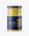 Download Clear Glass Jar with Pear Jam Mockup in Jar Mockups on ... Yellowimages Mockups