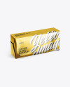 Download 200g Metallic Butter Block Mockup - Half Side View (High ... Yellowimages Mockups