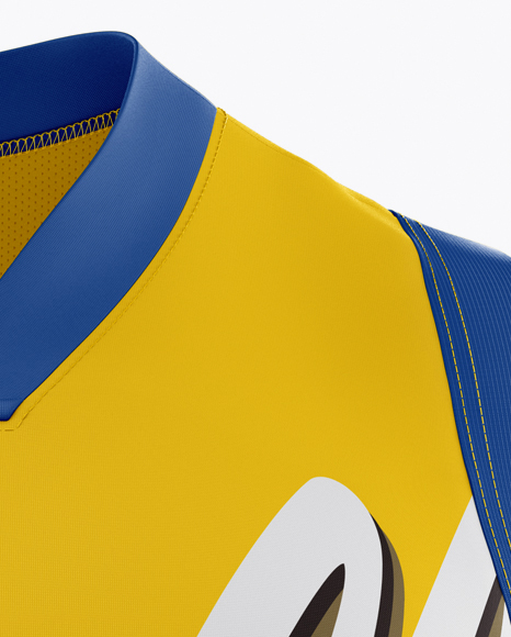 Download Basketball Jersey Mockup - Front View in Apparel Mockups on Yellow Images Object Mockups