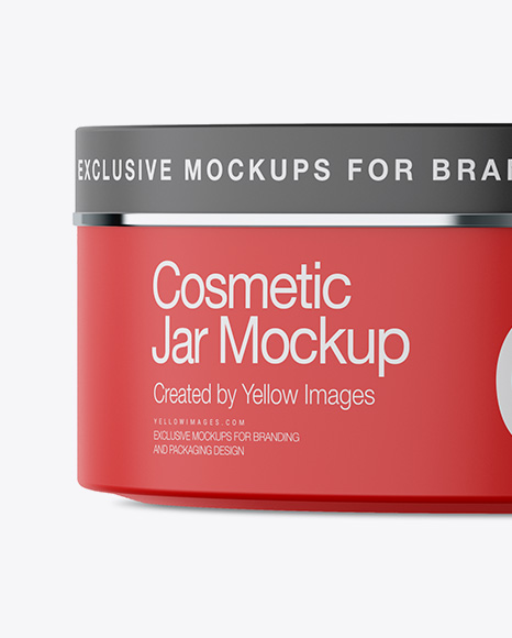 Download Matte Cosmetic Jar Mockup - Front View in Jar Mockups on ... Yellowimages Mockups