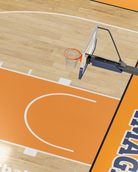 Download Basketball Court Mockup - Half Side View in Object Mockups ...