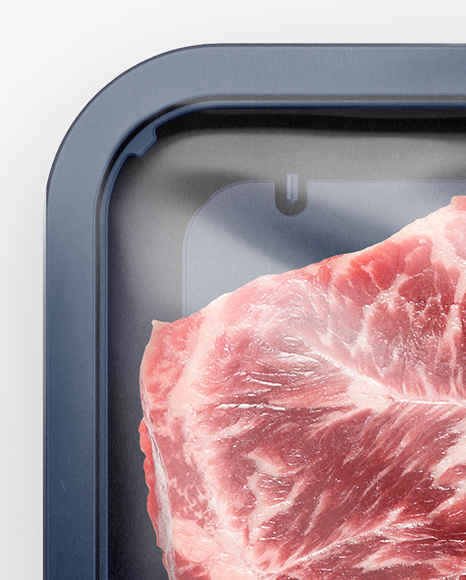 Download Plastic Tray With Marbled Beef Mockup - Top View in Tray ... Yellowimages Mockups