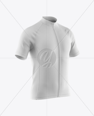 Men S Full Zip Cycling Jersey Mockup Back View In Apparel Mockups On Yellow Images Object Mockups