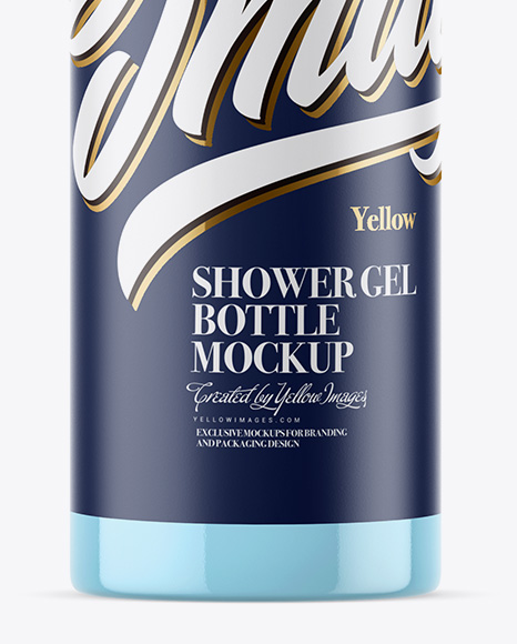 Download Clear Bottle with Shower Gel Mockup in Bottle Mockups on ... Yellowimages Mockups