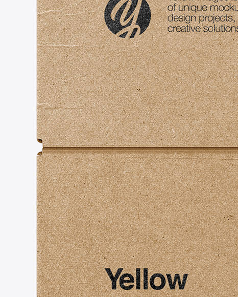 Download Four Kraft Boxes Mockup Side View In Box Mockups On Yellow Images Object Mockups Yellowimages Mockups