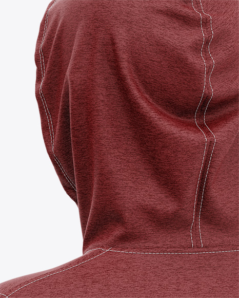 Download Free Mockups Full-Zip Heather Hooded Sweatshirt Front Half ...