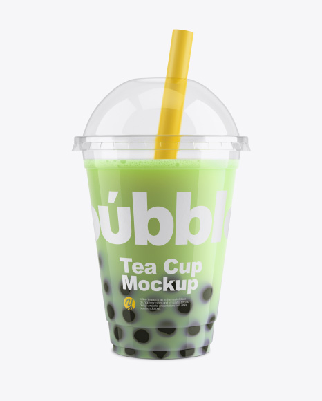 Download Free Bubble Tea Cup Mockup Front View Packaging Mockups Download Cut File SVG Cut Files
