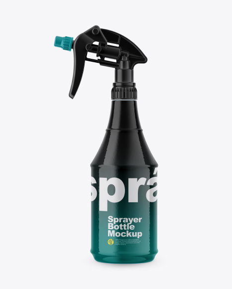 Download Sprayer Bottle in Shrink Sleeve Mockup - Free PSD t-shirt ...