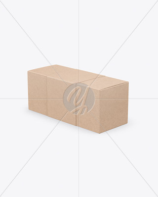 Download Four Kraft Boxes Mockup Side View In Box Mockups On Yellow Images Object Mockups PSD Mockup Templates