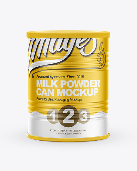 Milk Powder Can Mockup Design Mockup Illustrator