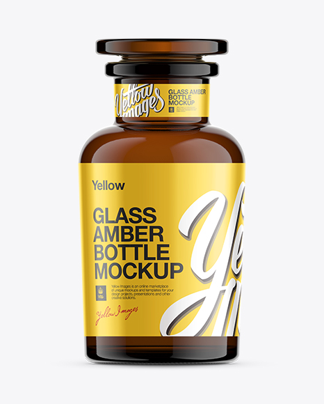 Dark Glass Reagent Bottle Mockup Packaging Mockups Free Mockup Psd Templates