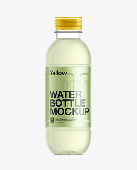 500ml Pet Bottle W Lemon Energy Water Mockup Packaging Mockups Freepik Bottle Mockups Psd Template