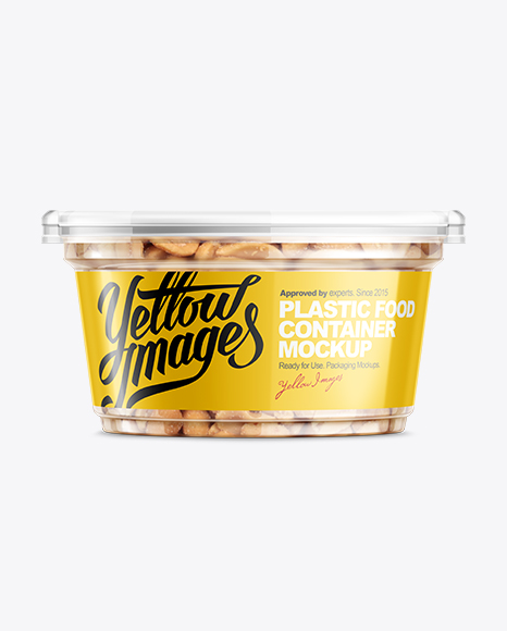 Download 200g Plastic Cup With Peanuts Psd Mockup Online Mockups Wireframes Yellowimages Mockups