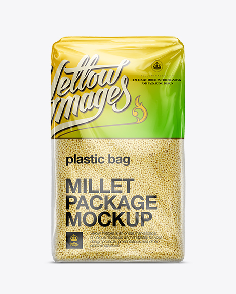 Millet Package PSD Mockup