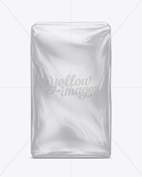 Download Plastic Food Package Mock-Up in Bag & Sack Mockups on Yellow Images Object Mockups