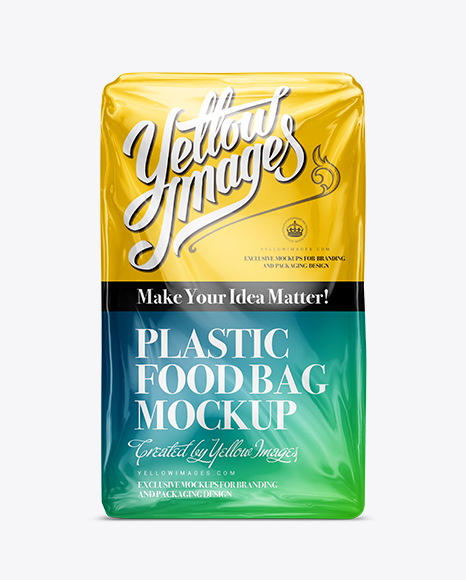 Download Plastic Food Package Mock-Up in Bag & Sack Mockups on ...