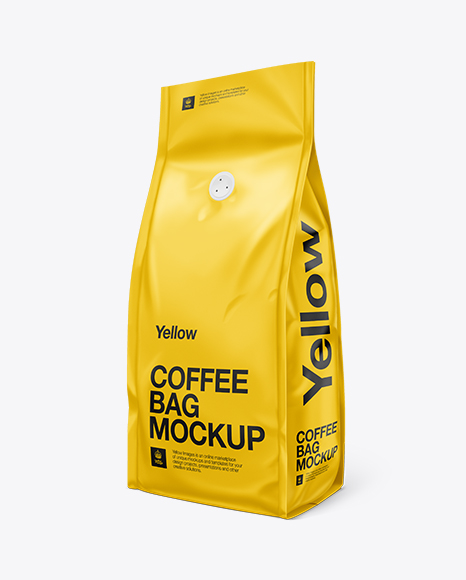 Coffee Bag With Valve Mock Up Mockup Psd Vk
