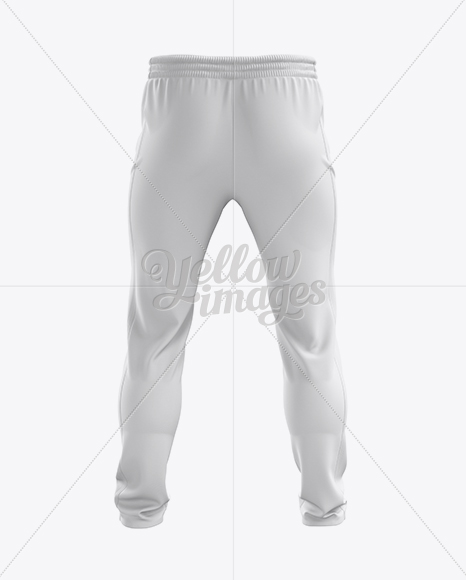 Soccer Pants Mockup - Back View in Apparel Mockups on Yellow Images