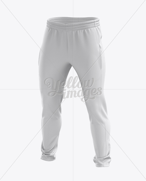 Soccer Pants Mockup - Halfside View in Apparel Mockups on Yellow Images Object Mockups