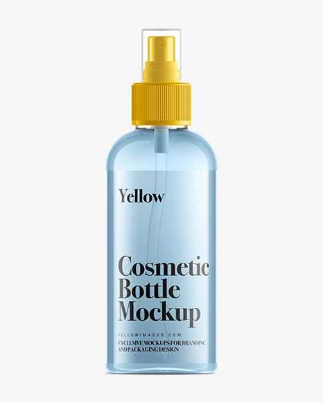 100ml Clear Plastic Spray Bottle Mock Up Mockup Psd Vk